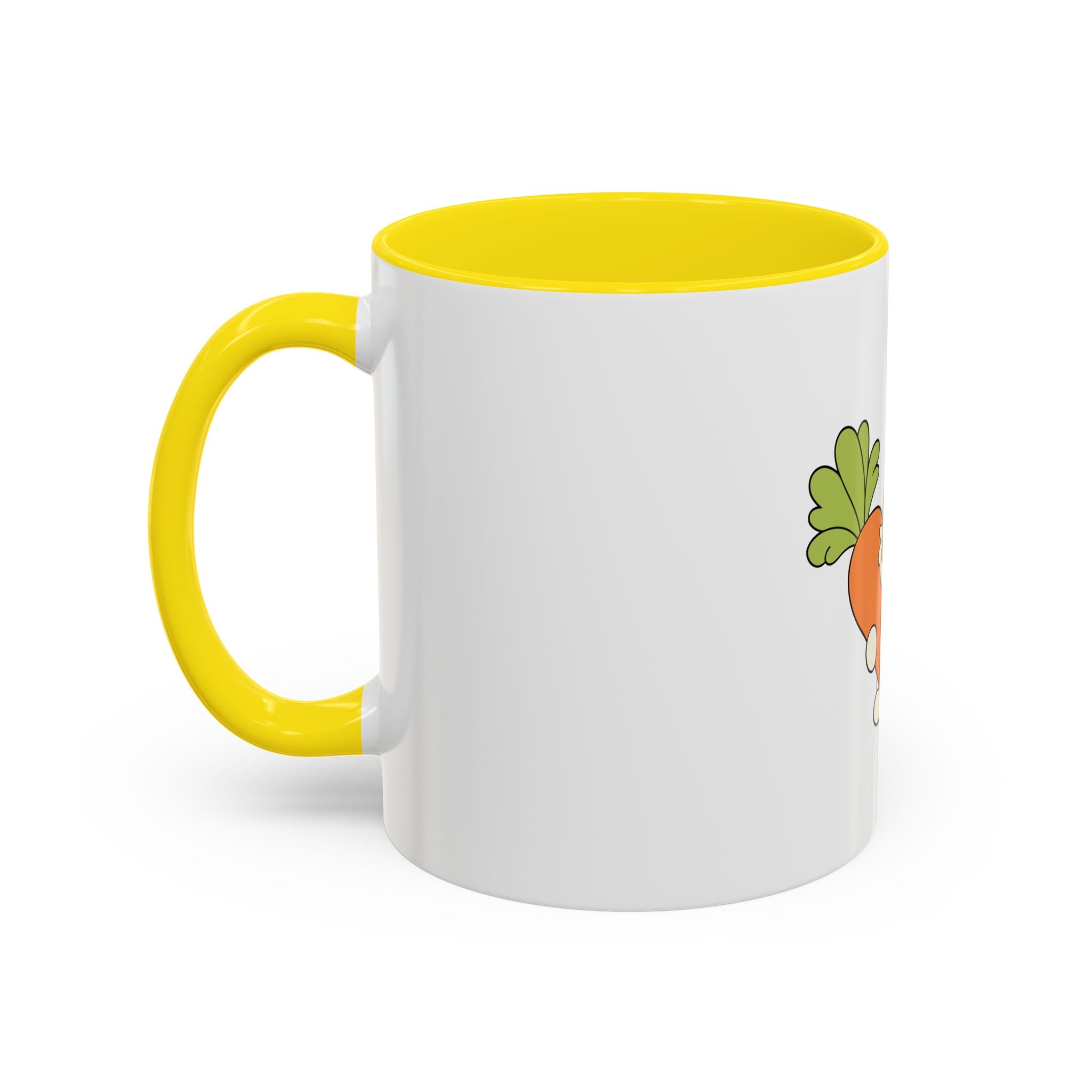The Bunny Mug (Cute Bunny with Carrot Accent Coffee Mug — Kawaii Rabbit 11/15oz)