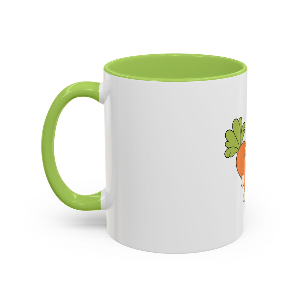 The Bunny Mug (Cute Bunny with Carrot Accent Coffee Mug — Kawaii Rabbit 11/15oz)