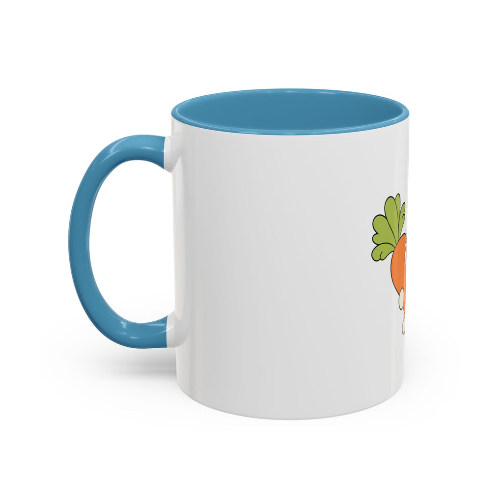 The Bunny Mug (Cute Bunny with Carrot Accent Coffee Mug — Kawaii Rabbit 11/15oz)