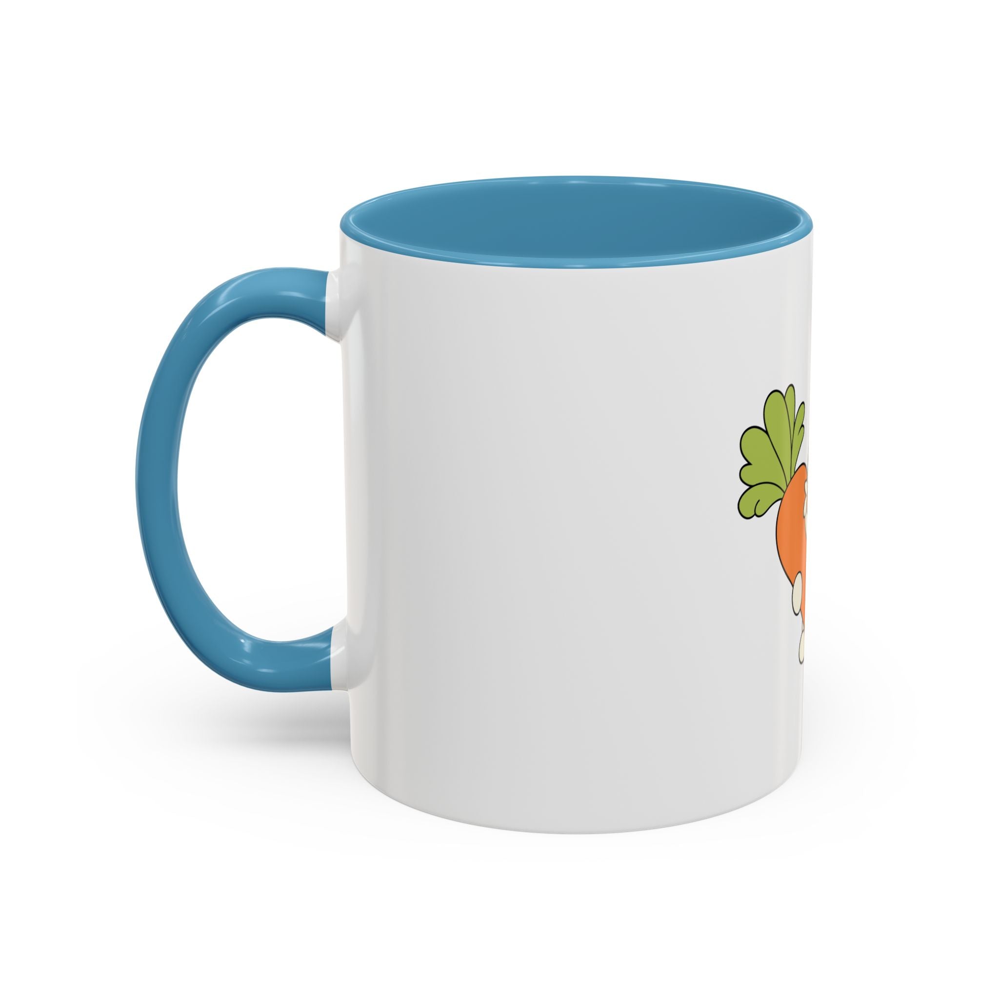 The Bunny Mug (Cute Bunny with Carrot Accent Coffee Mug — Kawaii Rabbit 11/15oz)