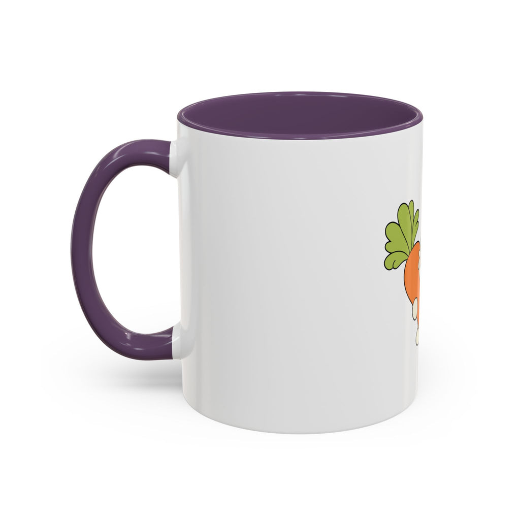The Bunny Mug (Cute Bunny with Carrot Accent Coffee Mug — Kawaii Rabbit 11/15oz)