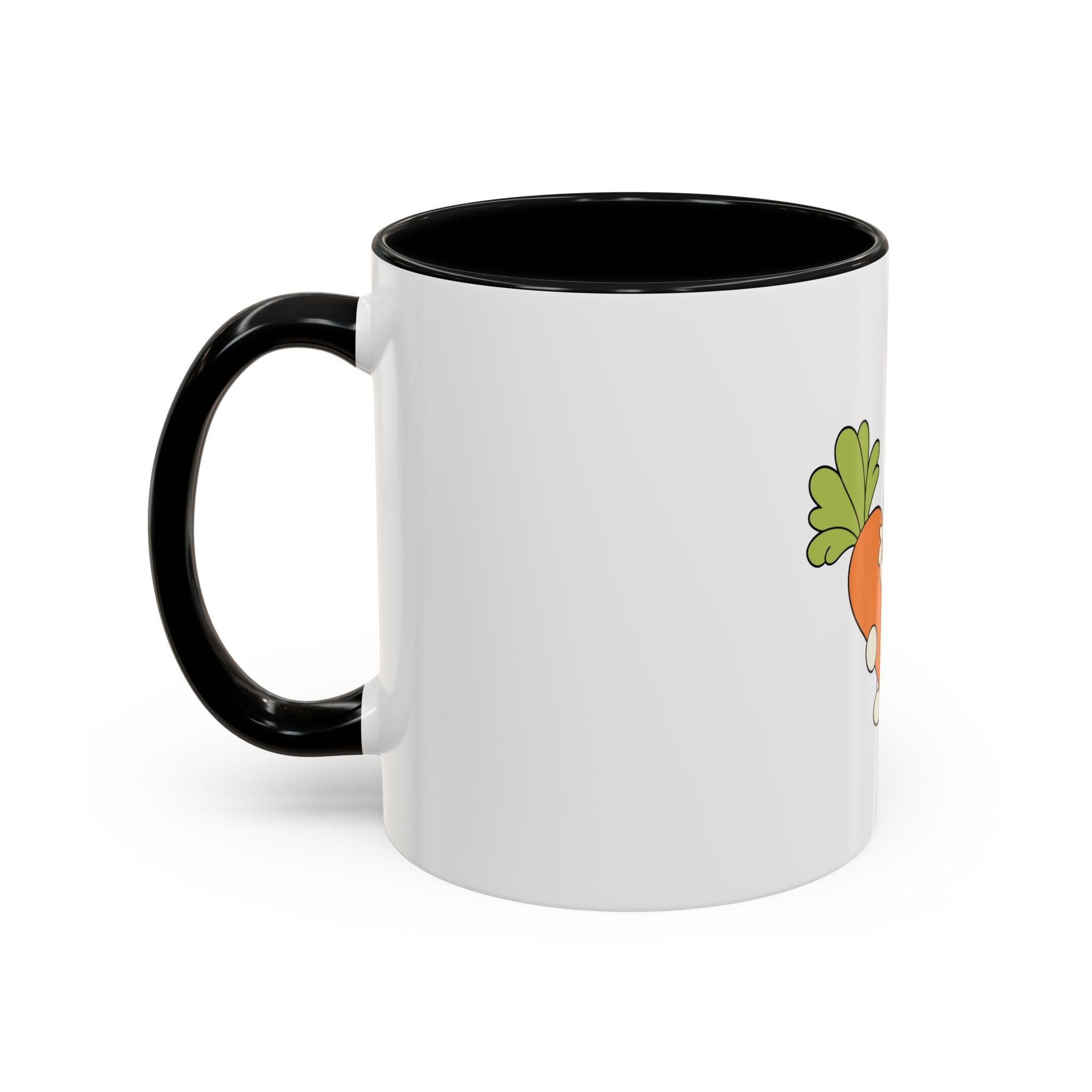 The Bunny Mug (Cute Bunny with Carrot Accent Coffee Mug — Kawaii Rabbit 11/15oz)